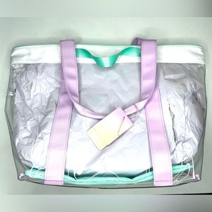 Stoney Clover Lane Clear Beach Bag Oversized Tote Bag **NWT**